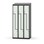 Novis Z garderobeskab skrå topplade 6 rum B90 cm