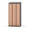 Novis Z garderobeskab skrå topplade 6 rum B90 cm