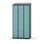 Novis Z garderobeskab skrå topplade 6 rum B90 cm