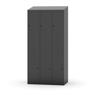 Novis Z garderobeskab skrå topplade 6 rum B90 cm