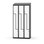 Novis Z garderobeskab skrå topplade 6 rum B90 cm