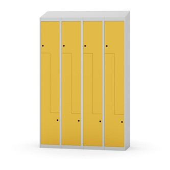 Novis Z garderobeskab skrå topplade 8 rum B120 cm