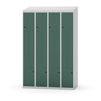 Novis Z garderobeskab skrå topplade 8 rum B120 cm