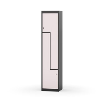 Novis Z garderobeskab lige topplade 2 rum B40 cm