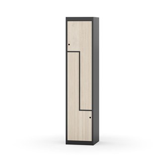 Novis Z garderobeskab lige topplade 2 rum B40 cm