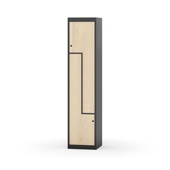Novis Z garderobeskab lige topplade 2 rum B40 cm