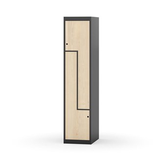 Novis Z garderobeskab lige topplade 2 rum B40 cm