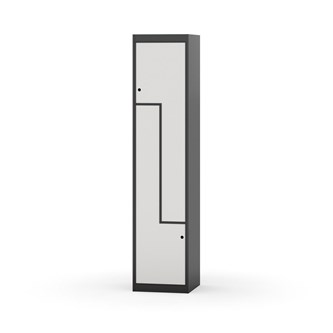 Novis Z garderobeskab lige topplade 2 rum B40 cm
