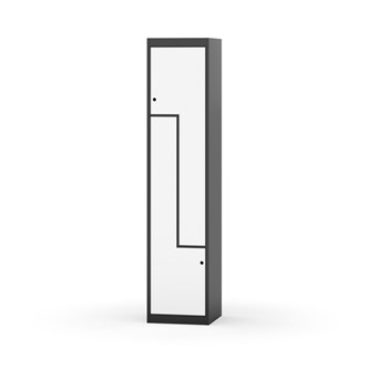 Novis Z garderobeskab lige topplade 2 rum B40 cm
