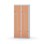 Novis Z garderobeskab lige topplade 4 rum B80 cm