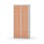 Novis Z garderobeskab lige topplade 4 rum B80 cm