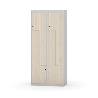 Novis Z garderobeskab lige topplade 4 rum B80 cm