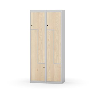 Novis Z garderobeskab lige topplade 4 rum B80 cm