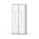 Novis Z garderobeskab lige topplade 4 rum B80 cm