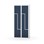 Novis Z garderobeskab lige topplade 4 rum B80 cm