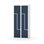 Novis Z garderobeskab lige topplade 4 rum B80 cm
