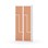 Novis Z garderobeskab lige topplade 4 rum B80 cm