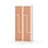 Novis Z garderobeskab lige topplade 4 rum B80 cm