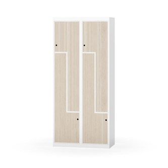 Novis Z garderobeskab lige topplade 4 rum B80 cm