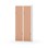 Novis Z garderobeskab lige topplade 4 rum B80 cm
