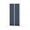 Novis Z garderobeskab lige topplade 4 rum B80 cm