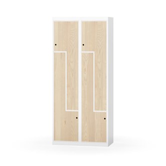 Novis Z garderobeskab lige topplade 4 rum B80 cm