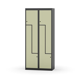 Novis Z garderobeskab lige topplade 4 rum B80 cm