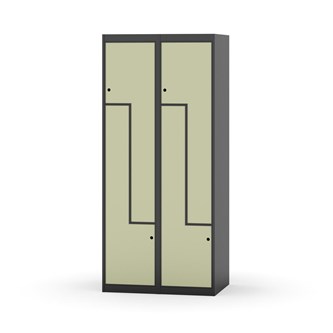 Novis Z garderobeskab lige topplade 4 rum B80 cm