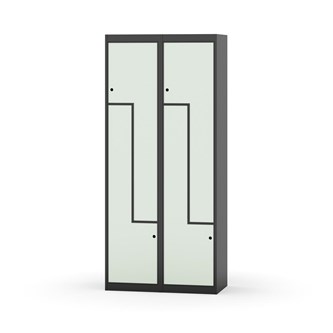 Novis Z garderobeskab lige topplade 4 rum B80 cm