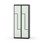 Novis Z garderobeskab lige topplade 4 rum B80 cm