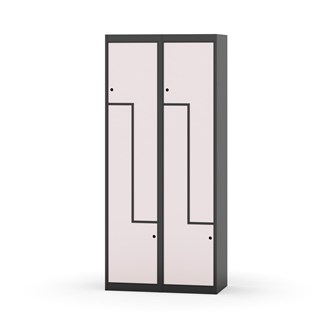 Novis Z garderobeskab lige topplade 4 rum B80 cm