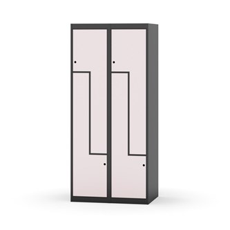 Novis Z garderobeskab lige topplade 4 rum B80 cm