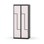 Novis Z garderobeskab lige topplade 4 rum B80 cm