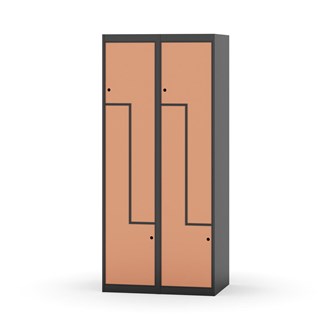Novis Z garderobeskab lige topplade 4 rum B80 cm
