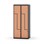 Novis Z garderobeskab lige topplade 4 rum B80 cm