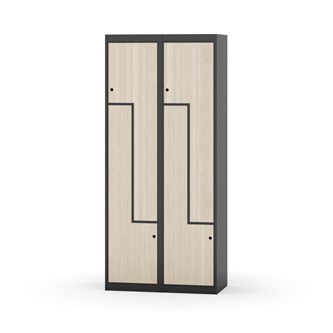 Novis Z garderobeskab lige topplade 4 rum B80 cm