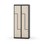 Novis Z garderobeskab lige topplade 4 rum B80 cm