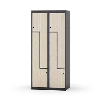 Novis Z garderobeskab lige topplade 4 rum B80 cm
