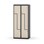 Novis Z garderobeskab lige topplade 4 rum B80 cm