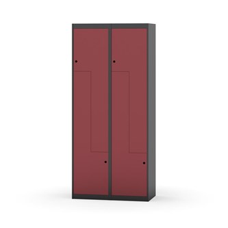 Novis Z garderobeskab lige topplade 4 rum B80 cm