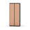 Novis Z garderobeskab lige topplade 4 rum B80 cm