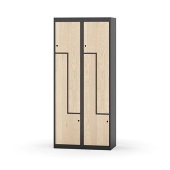 Novis Z garderobeskab lige topplade 4 rum B80 cm