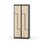 Novis Z garderobeskab lige topplade 4 rum B80 cm