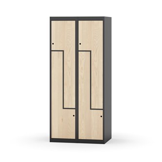 Novis Z garderobeskab lige topplade 4 rum B80 cm