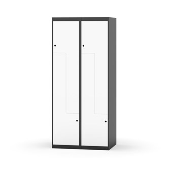 Novis Z garderobeskab lige topplade 4 rum B80 cm