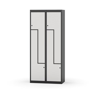 Novis Z garderobeskab lige topplade 4 rum B80 cm