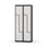 Novis Z garderobeskab lige topplade 4 rum B80 cm