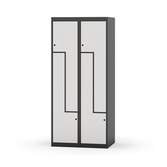 Novis Z garderobeskab lige topplade 4 rum B80 cm