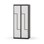 Novis Z garderobeskab lige topplade 4 rum B80 cm