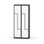 Novis Z garderobeskab lige topplade 4 rum B80 cm